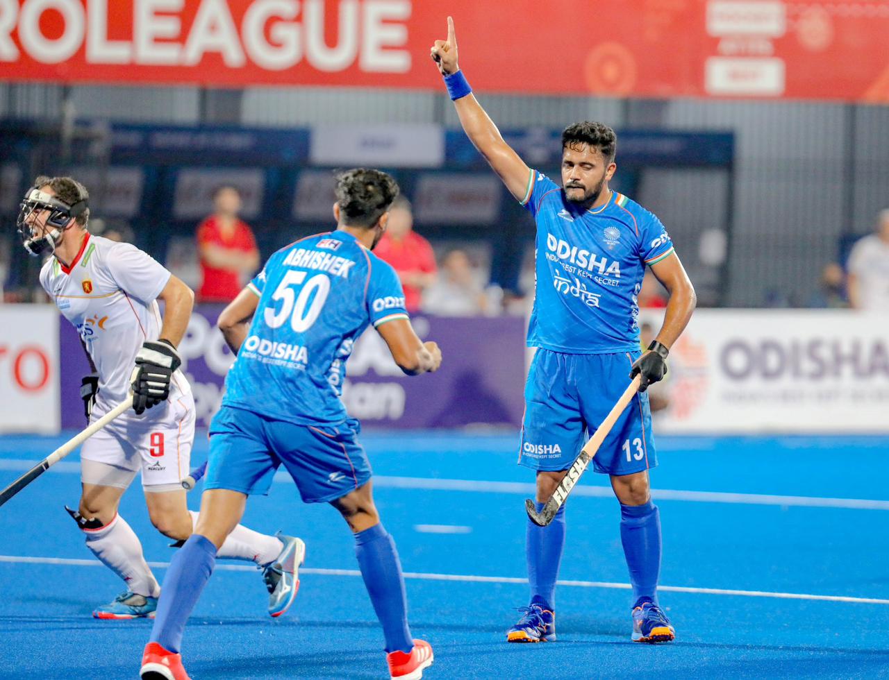 Indian team on third place in Pro Hockey League with a landslide victory over Ireland