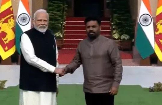 भारत आए श्रीलंका के वामपंथी राष्ट्रपति, मोदी से मिले