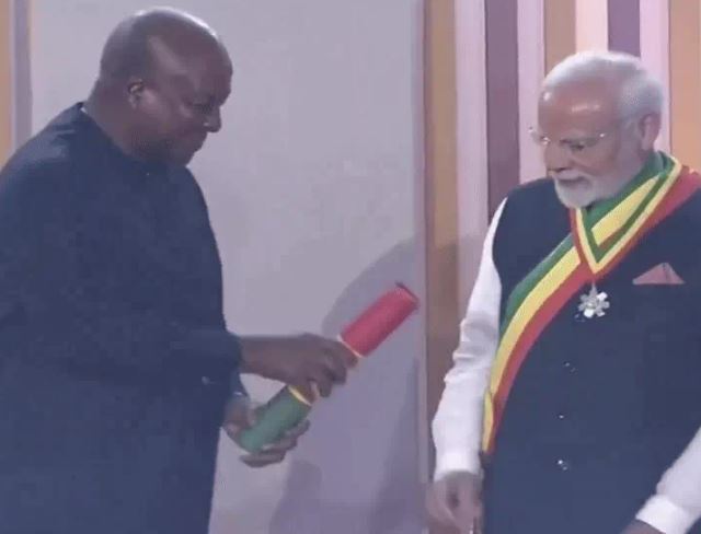 PM मोदी को घाना का सर्वोच्च सम्मान दिया गया